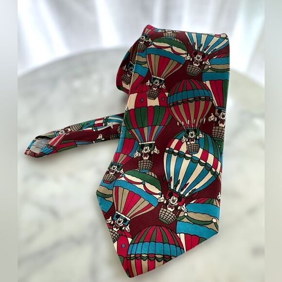 Mickey Mouse Disney Silk Tie 3.5” W 51” L - Picture 4 of 12